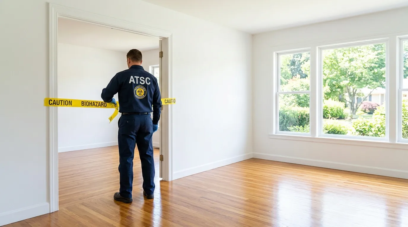 Certified biohazard cleanup crew performing Crime Scene Cleanup in Westminster